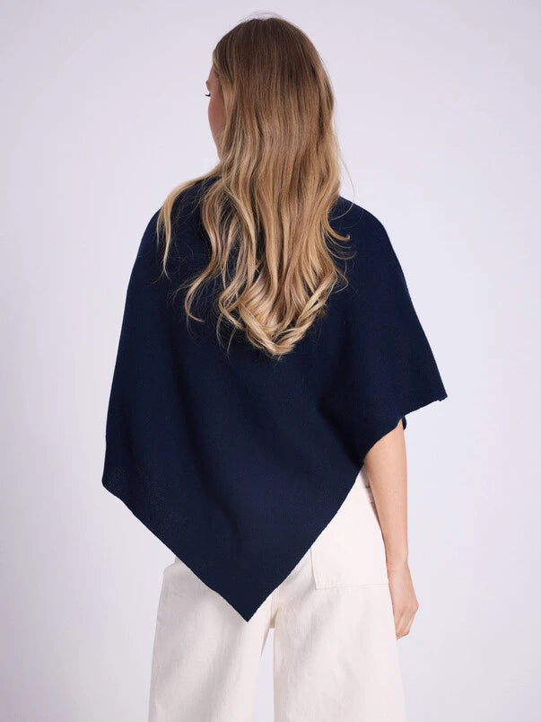Not Shy Auguste Cashmere Cape Marine
