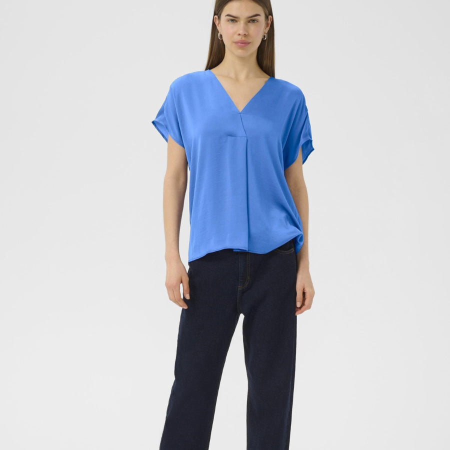 In Wear Rinda Top Cyan