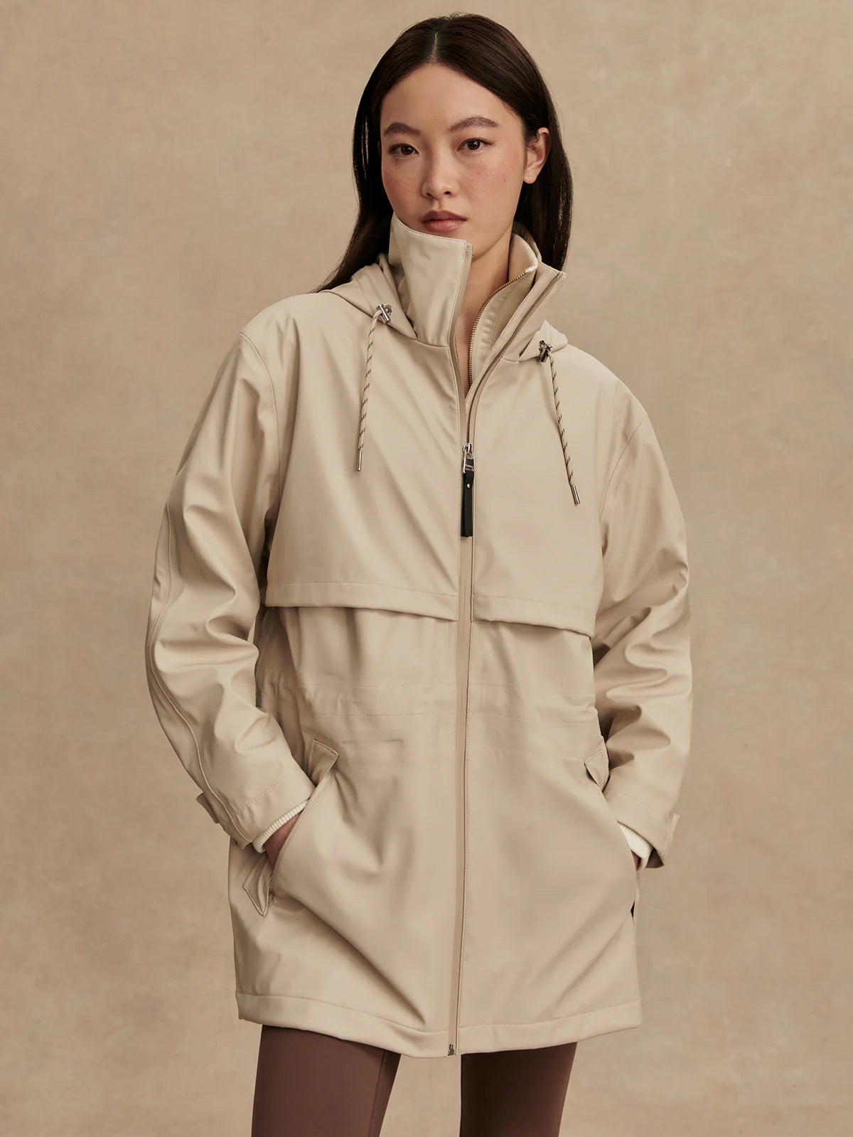 Varley Alyssa Rain Jacket Silver Lining