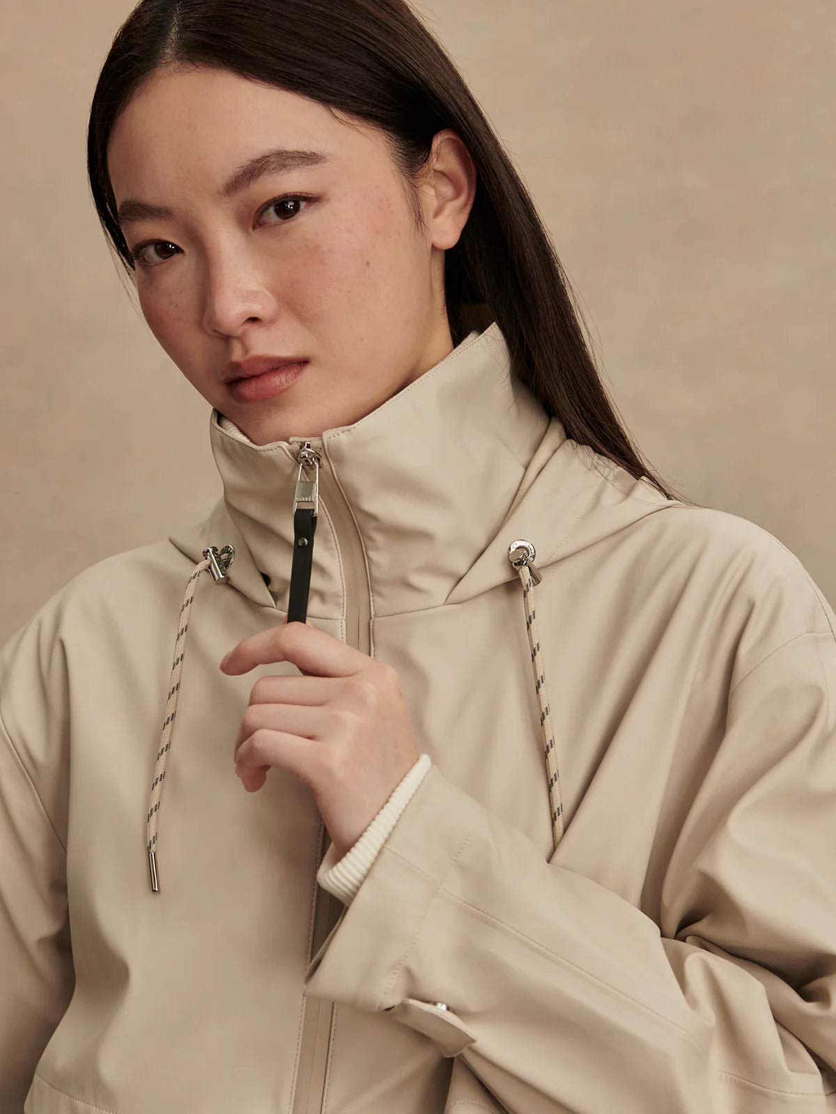 Varley Alyssa Rain Jacket Silver Lining