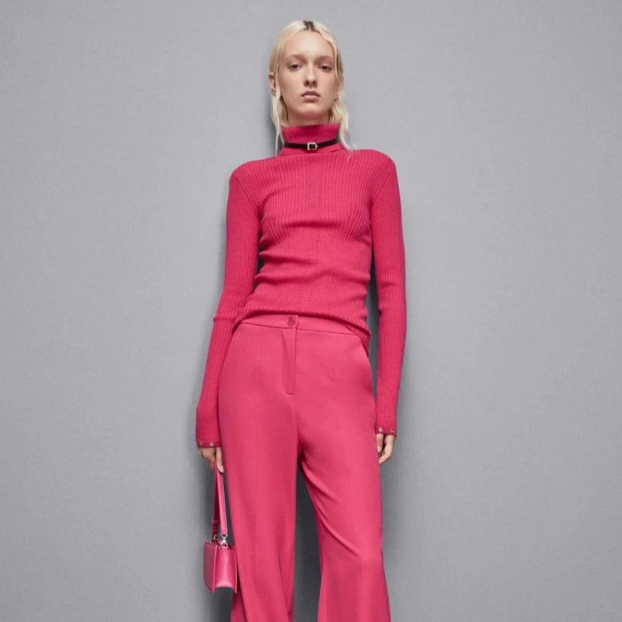 Patrizia Pepe Essential Turtleneck. Poison Orchid – Number 6 Cobham