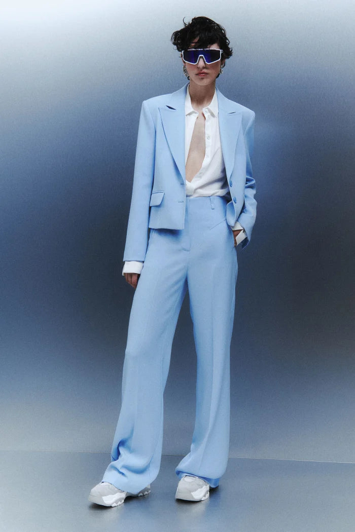Patrizia Pepe Light Blue Palazzo Pants