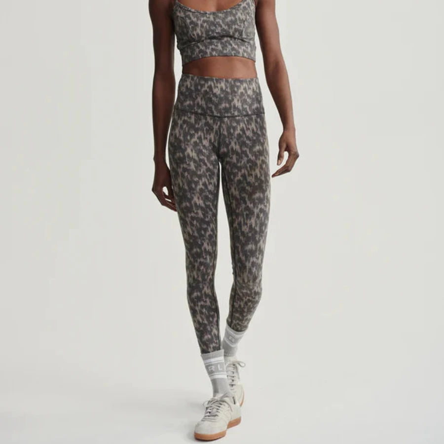Varley Move High Leggings Abstract Motion Texture