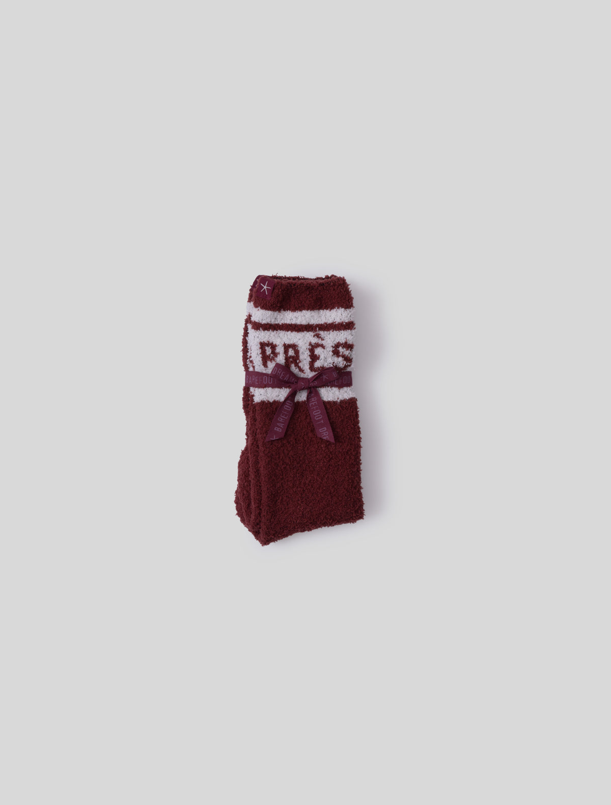 Barefoot Dreams Apres Ski Cozy Chic Ski Socks Crimson/Cream