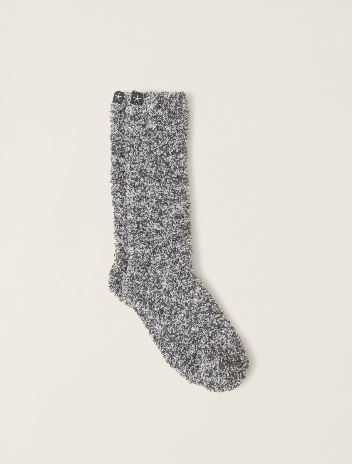 Cozy Chic Heathered Sock Slate Blue /White