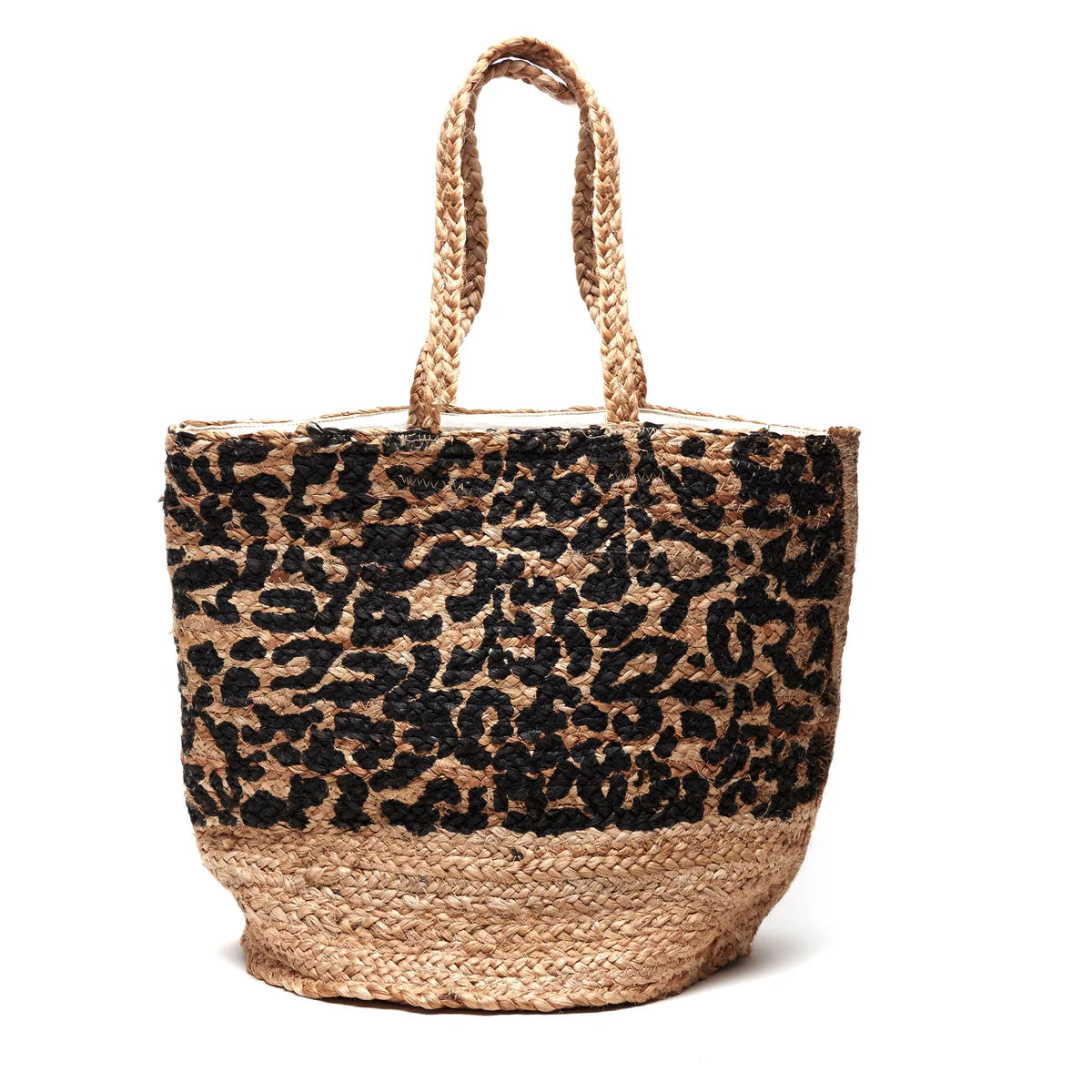 Bell & Fox Sana Leopard Print Jute Basket