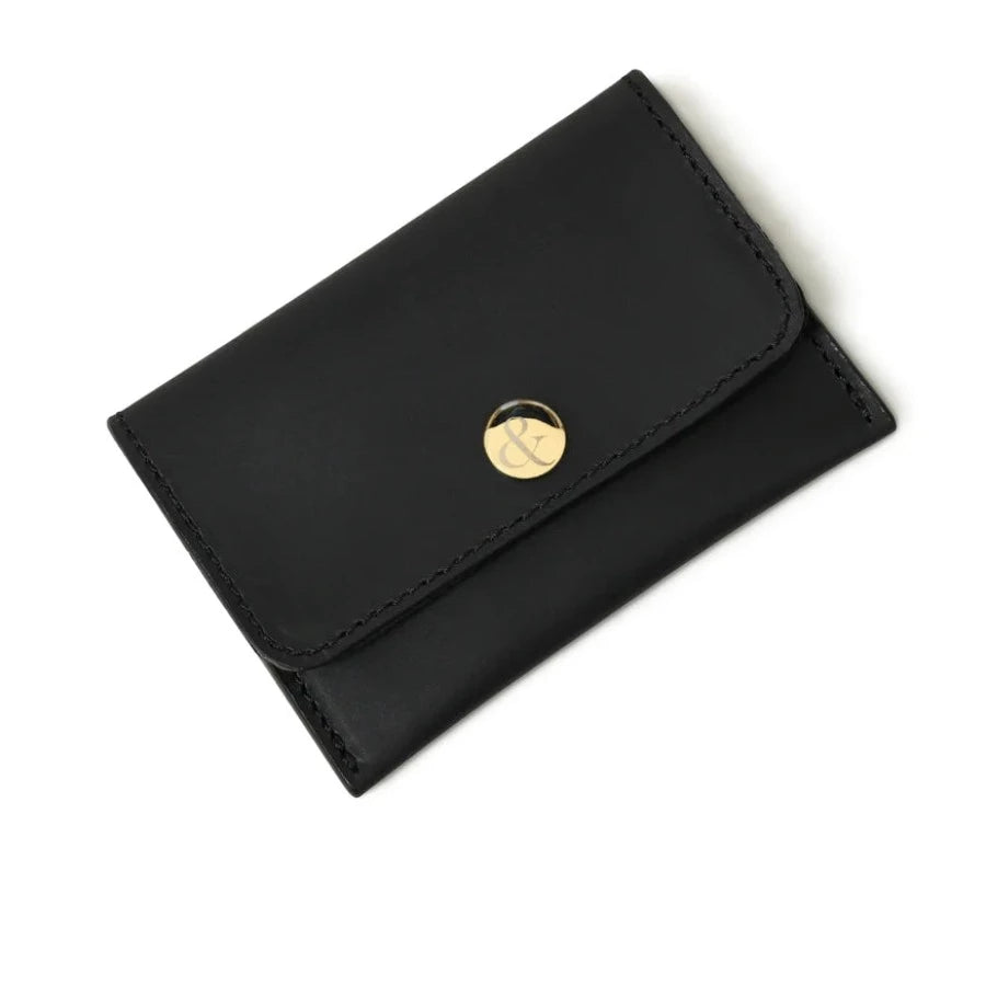 Bell & Fox Ellie Popper Card Holder Purse in Black