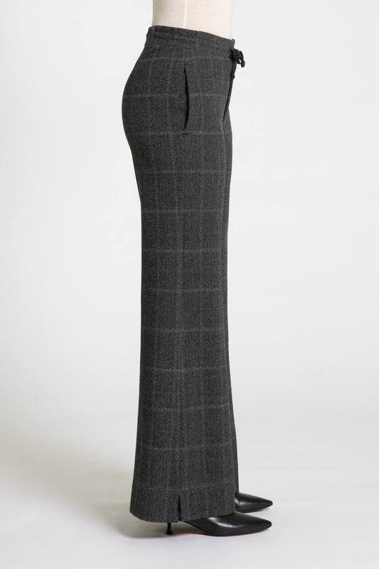 European Culture Check Pants