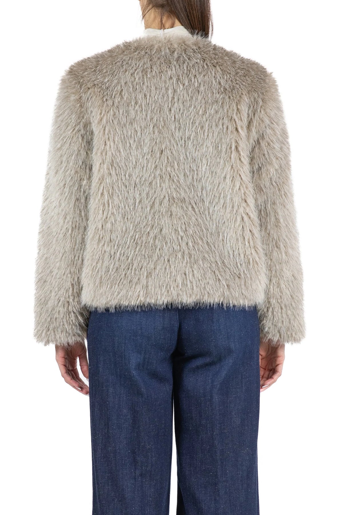 European Culture Blouson In Eco Faux Fur