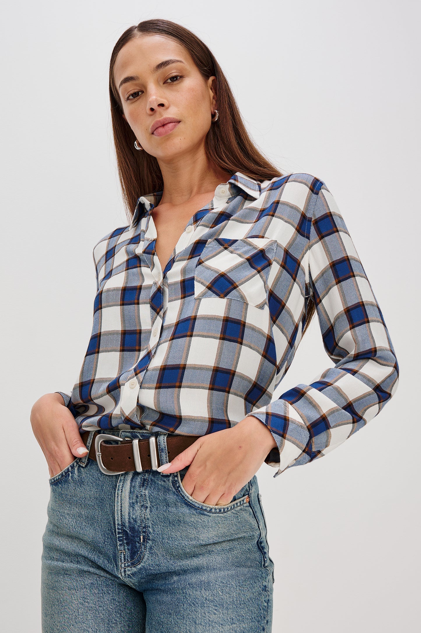 Rails Hunter Shirt Golden Cobalt