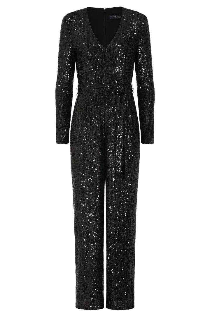 Sirens New York Sequin Jumpsuit - Black