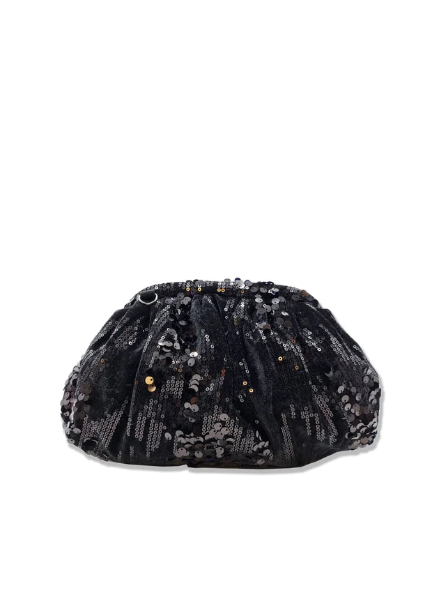 Nooki Lucinda Sequin Velvet Clutch