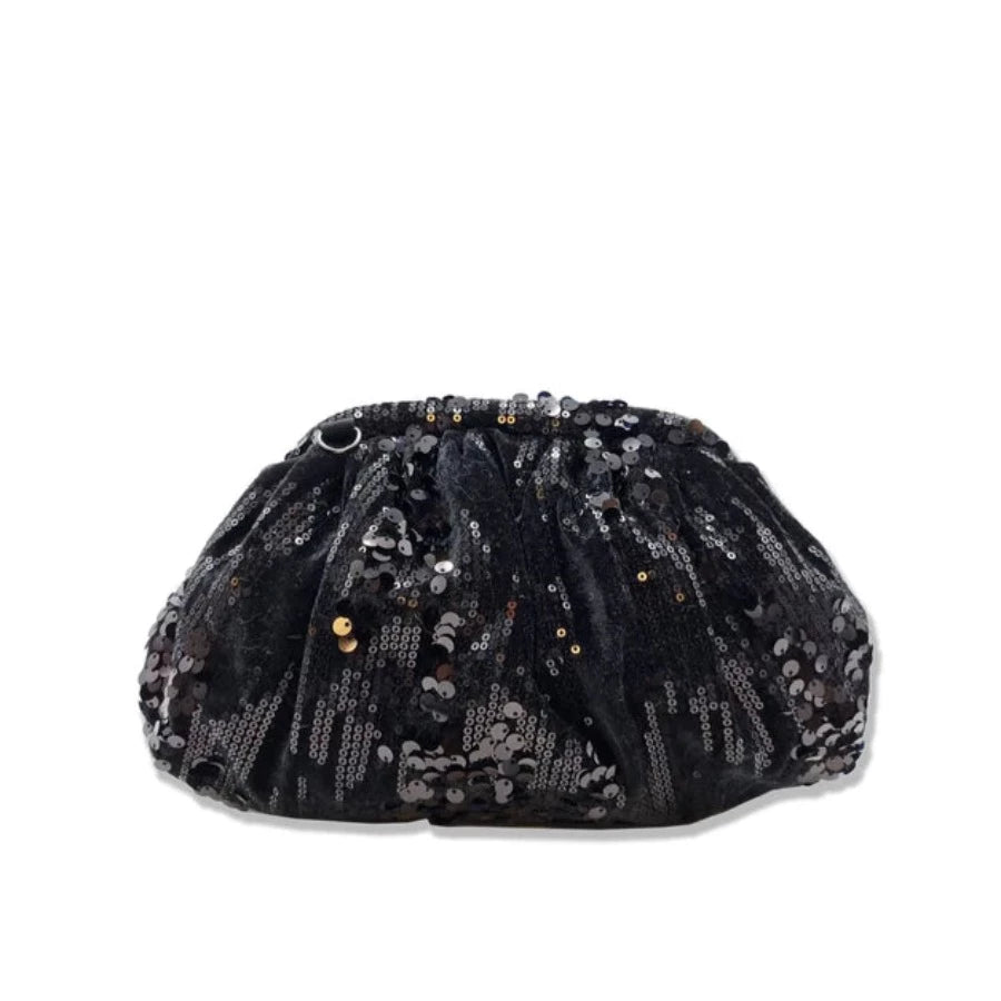 Nooki Lucinda Sequin Velvet Clutch