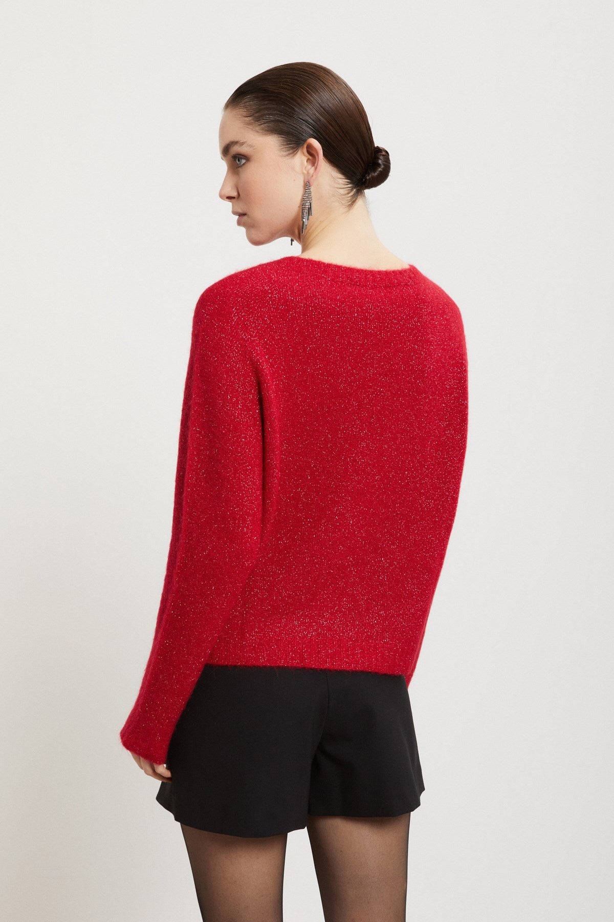 Ottod'Ame Wool Blend Sparkly Sweater