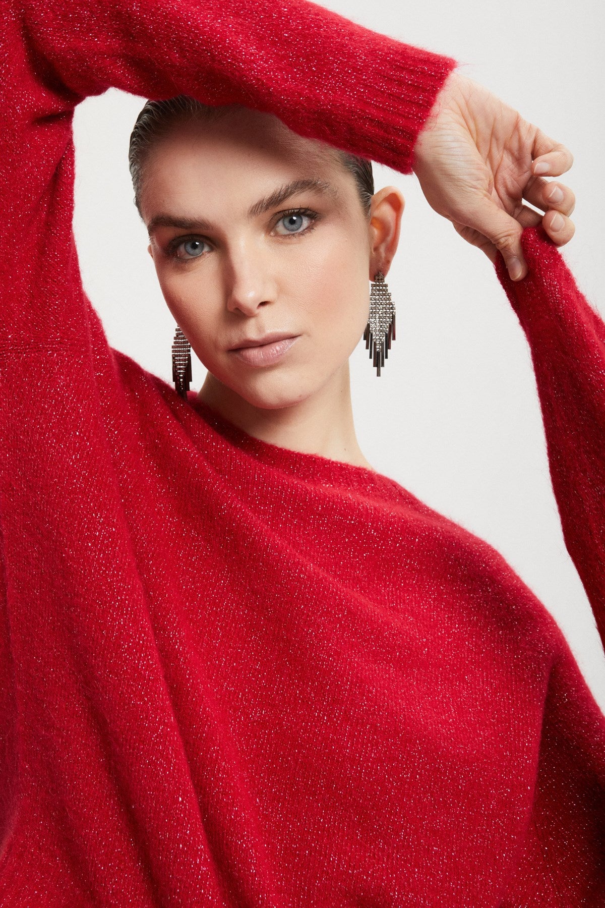 Ottod'Ame Wool Blend Sparkly Sweater