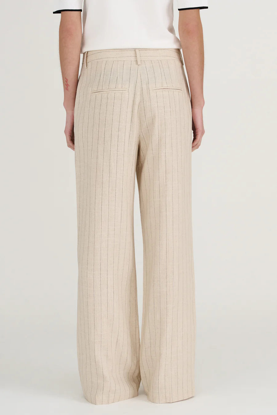 Pieszak Nadine Linen Pinstripe Pant