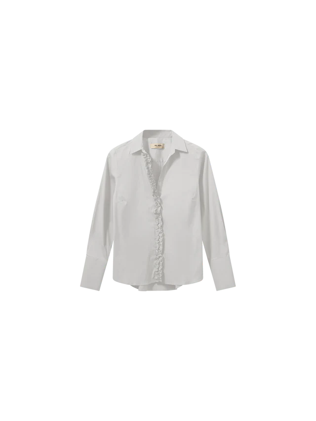 Mos Mosh Sybel Satin Shirt White