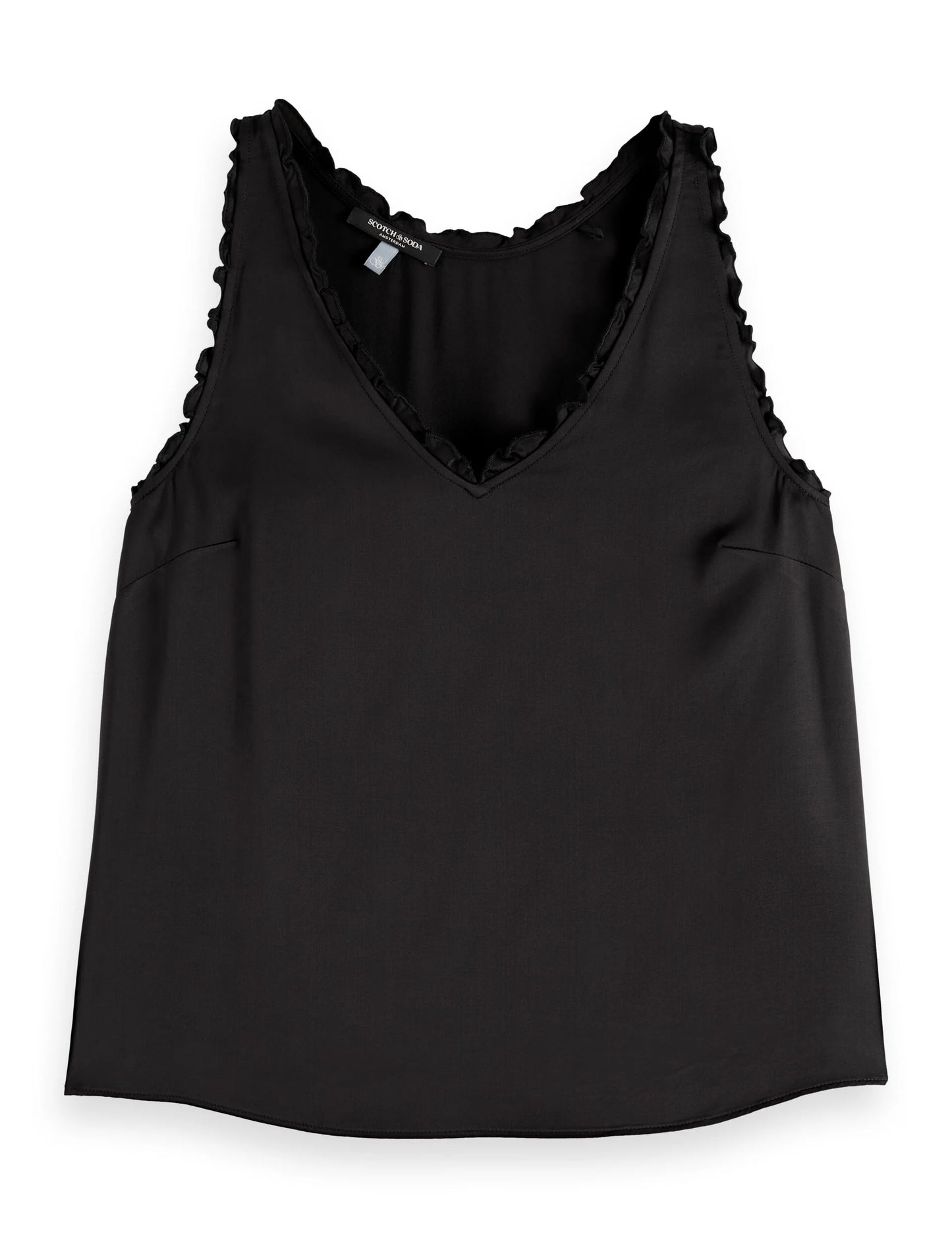 Scotch and Soda V Neck Ruffle Tank