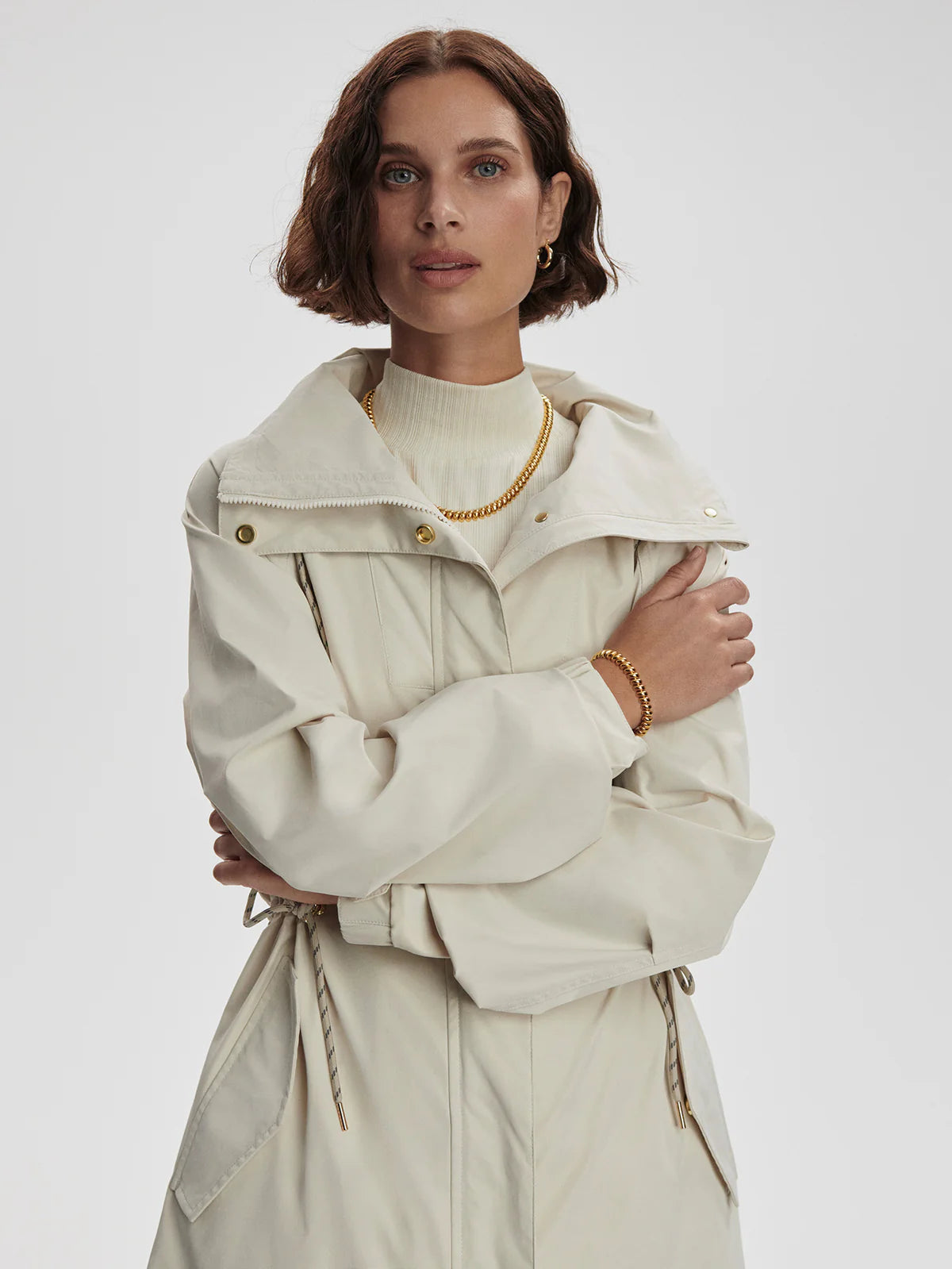 Varley Tybalt Long Rain Parka Birch