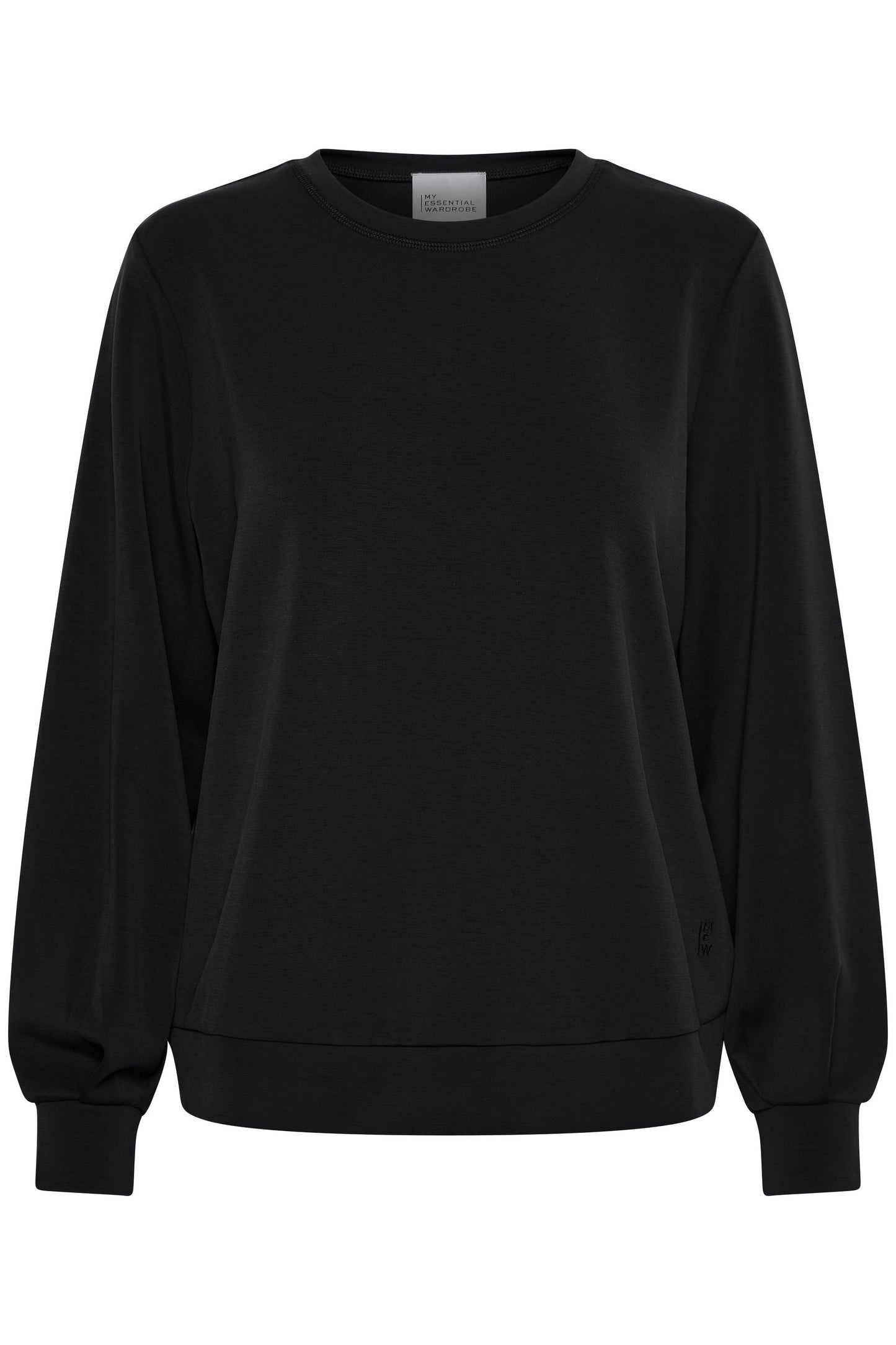 My Essential Wardrobe The Sweat Blouse - Black