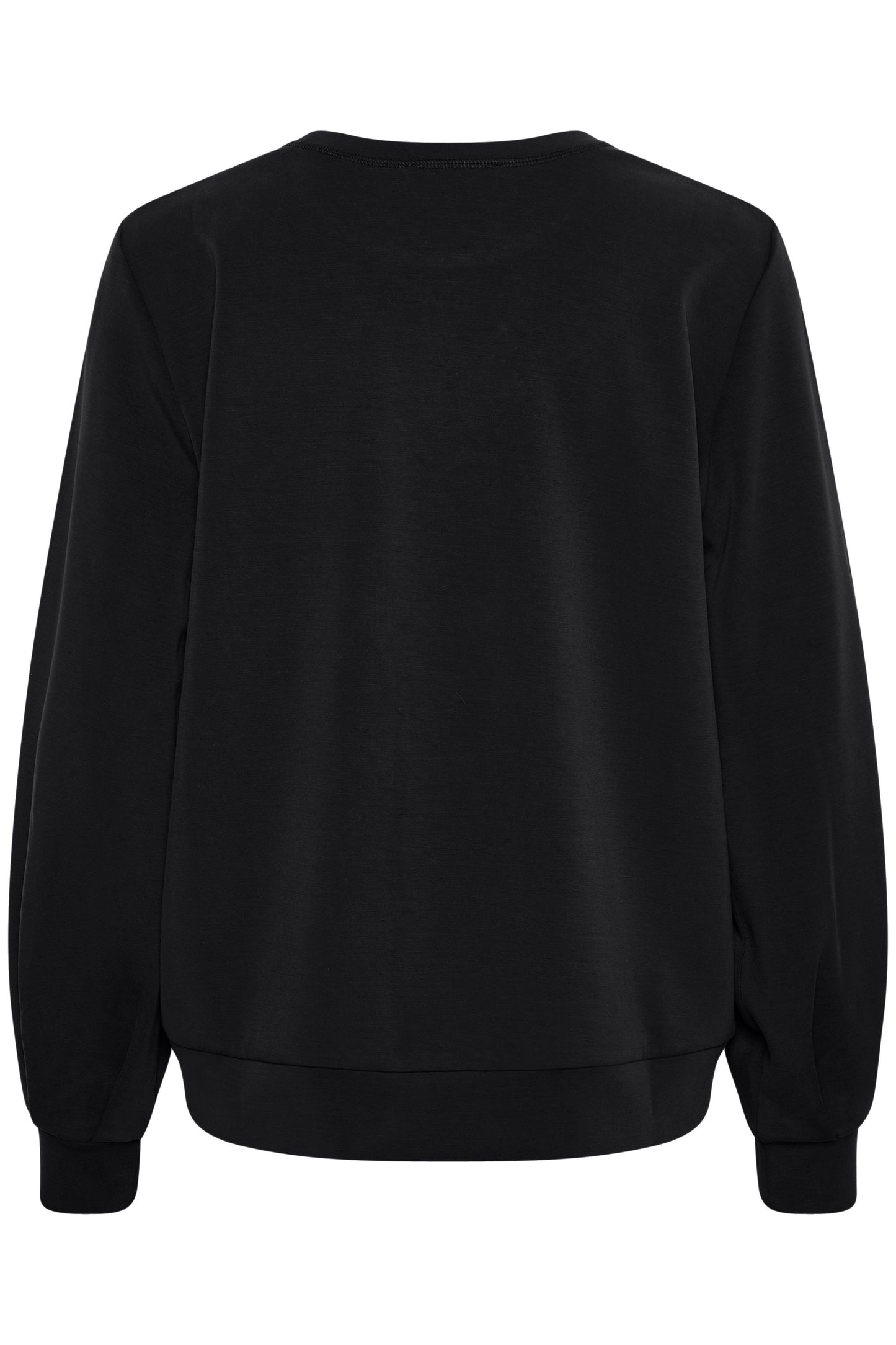 My Essential Wardrobe The Sweat Blouse - Black
