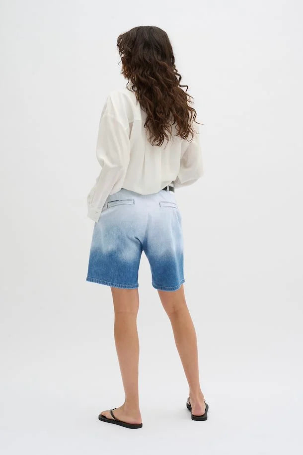 My Essential wardrobe Malo Shorts - Blue Dip Dye