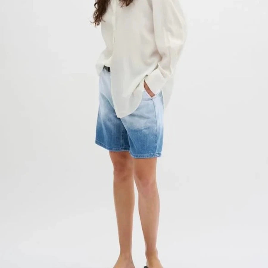 My Essential wardrobe Malo Shorts - Blue Dip Dye