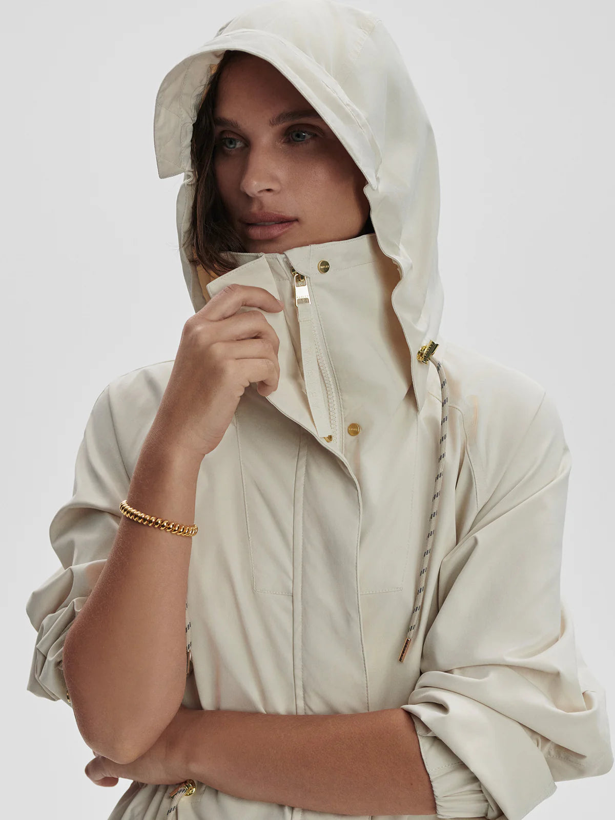Varley Tybalt Long Rain Parka Birch