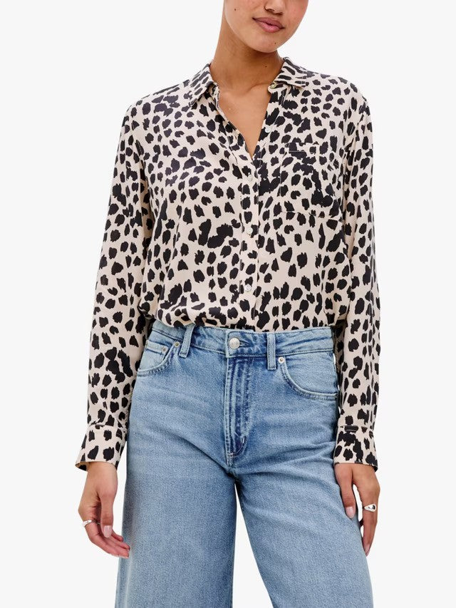 Rails Josephine Shirt Taupe Spotted