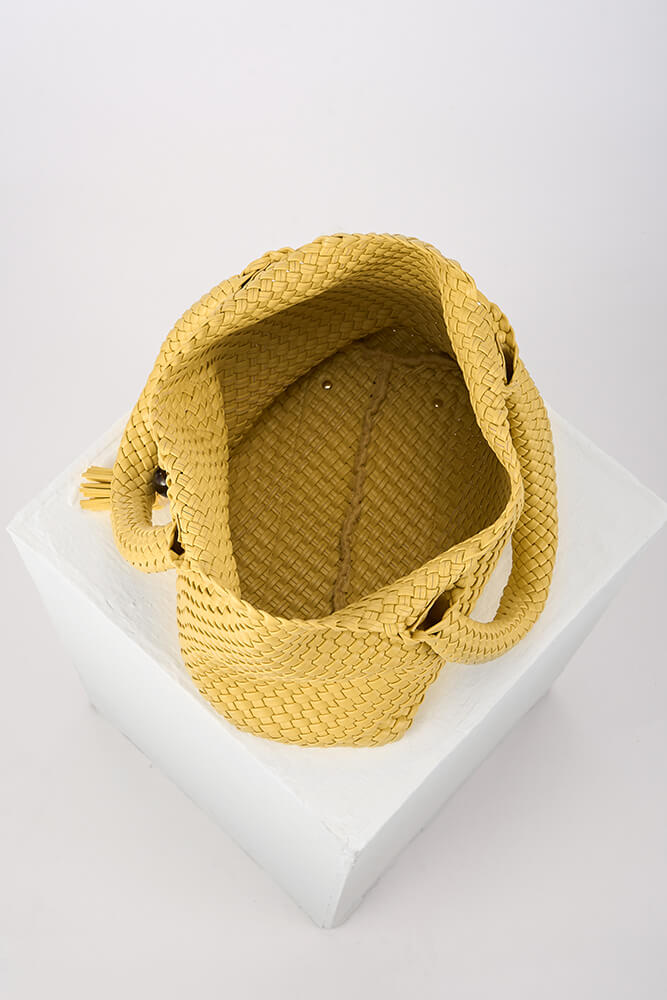 Luella Saskia Woven Hobo Tote Large