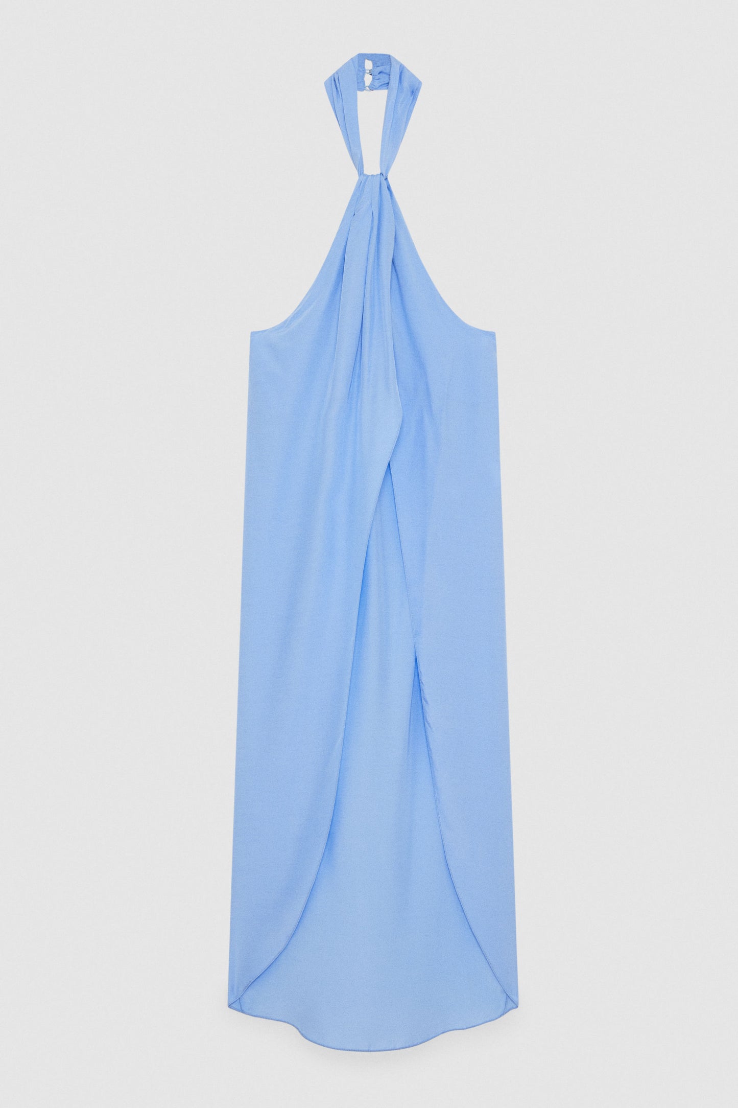 Patrizia Pepe Aysmmetric Halter Neck Top - Ceramic Blue