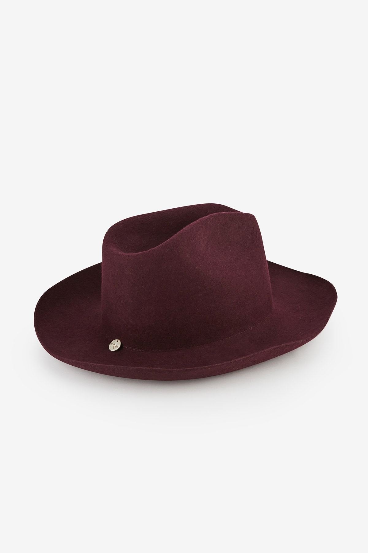 Ottod'Ame Wool Blend Hat Plum