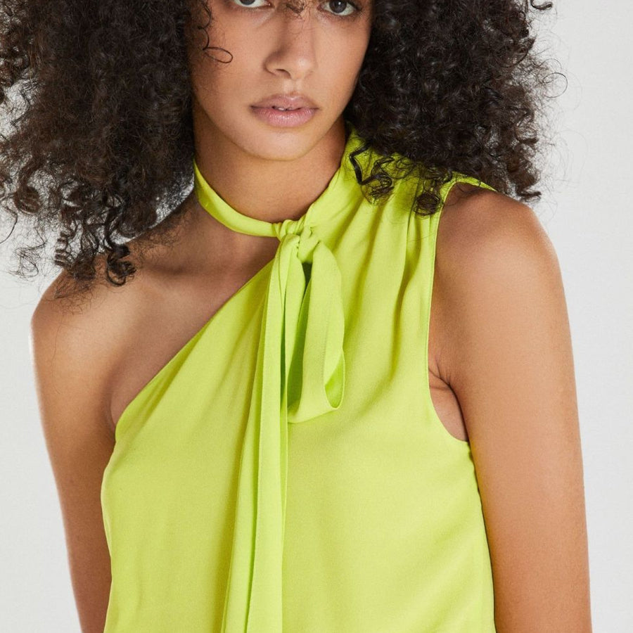 トップス room306 Pleats Design tops Patrizia Pepe Acid Lemon Sash Top | Number Six Cobham – Number 6