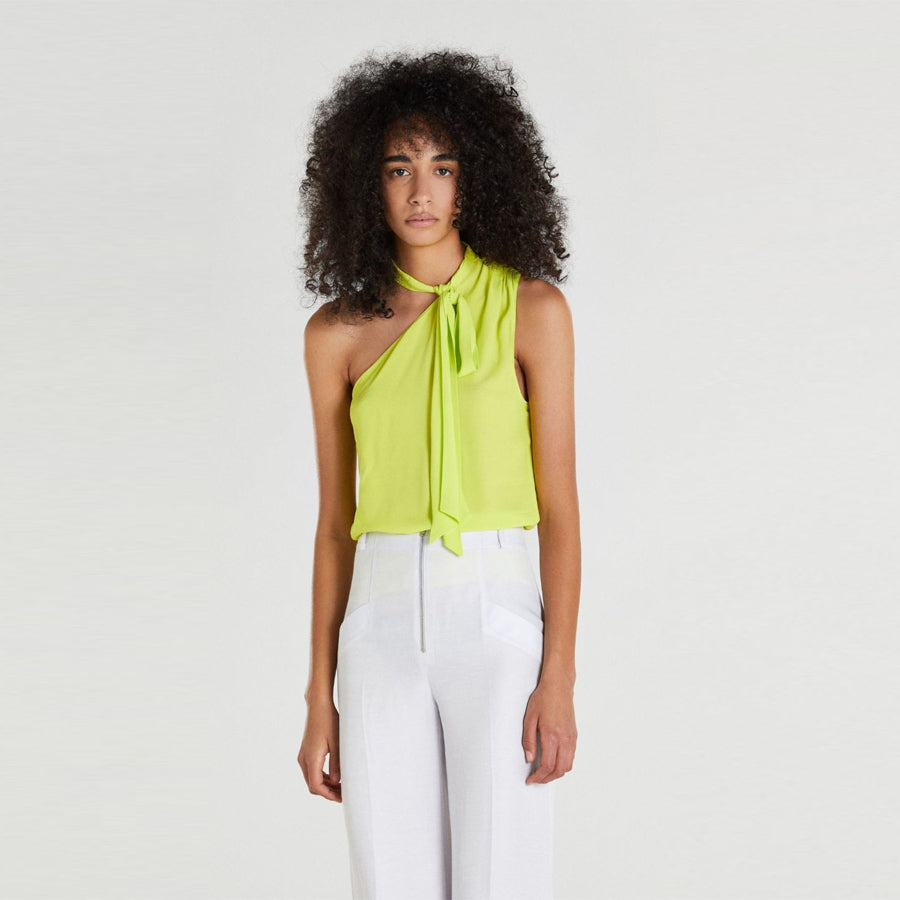 Patrizia Pepe Acid Lemon Sash Top