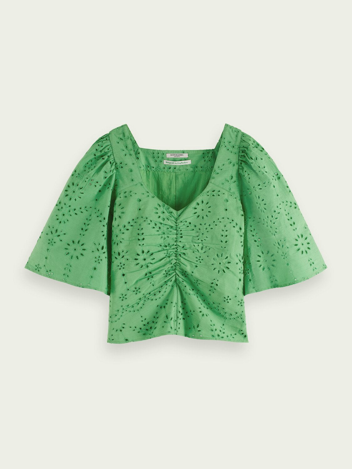 Scotch and Soda Flutter Sleeved Organic Cotton Top