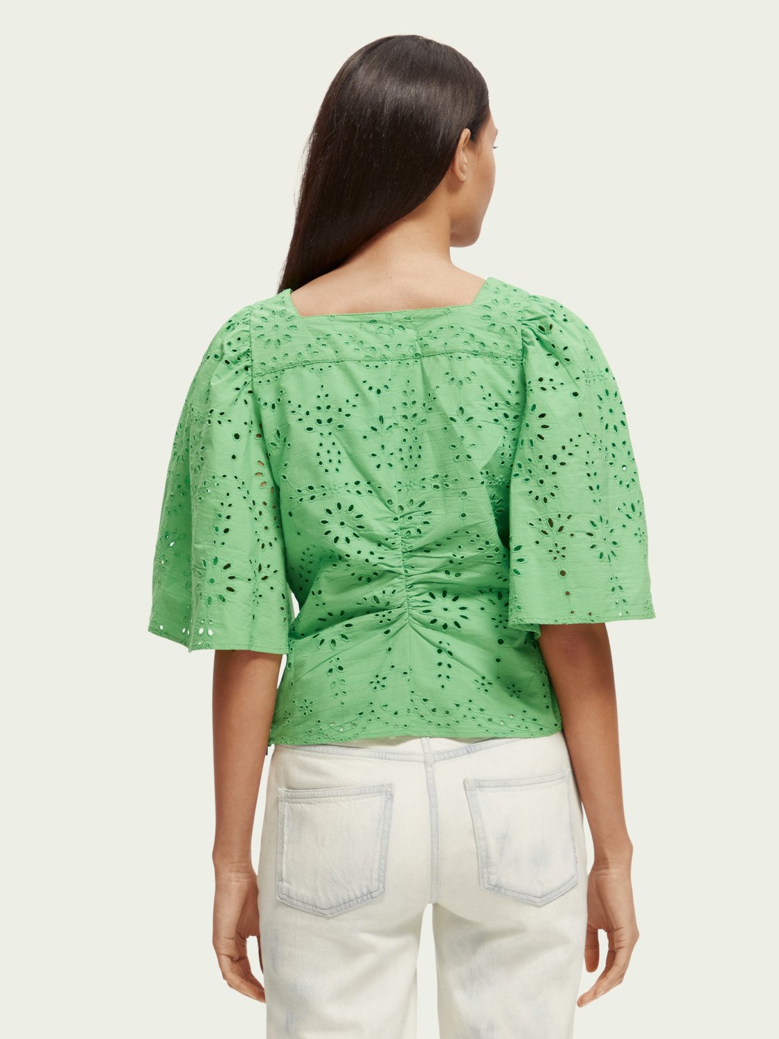 Scotch and Soda Flutter Sleeved Organic Cotton Top