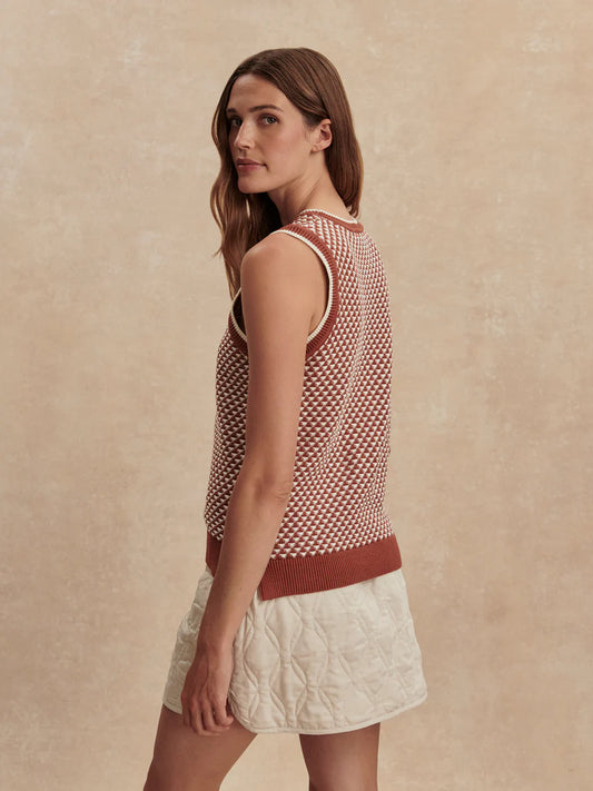 Varley Jenson Stitch Knit Tank Maple