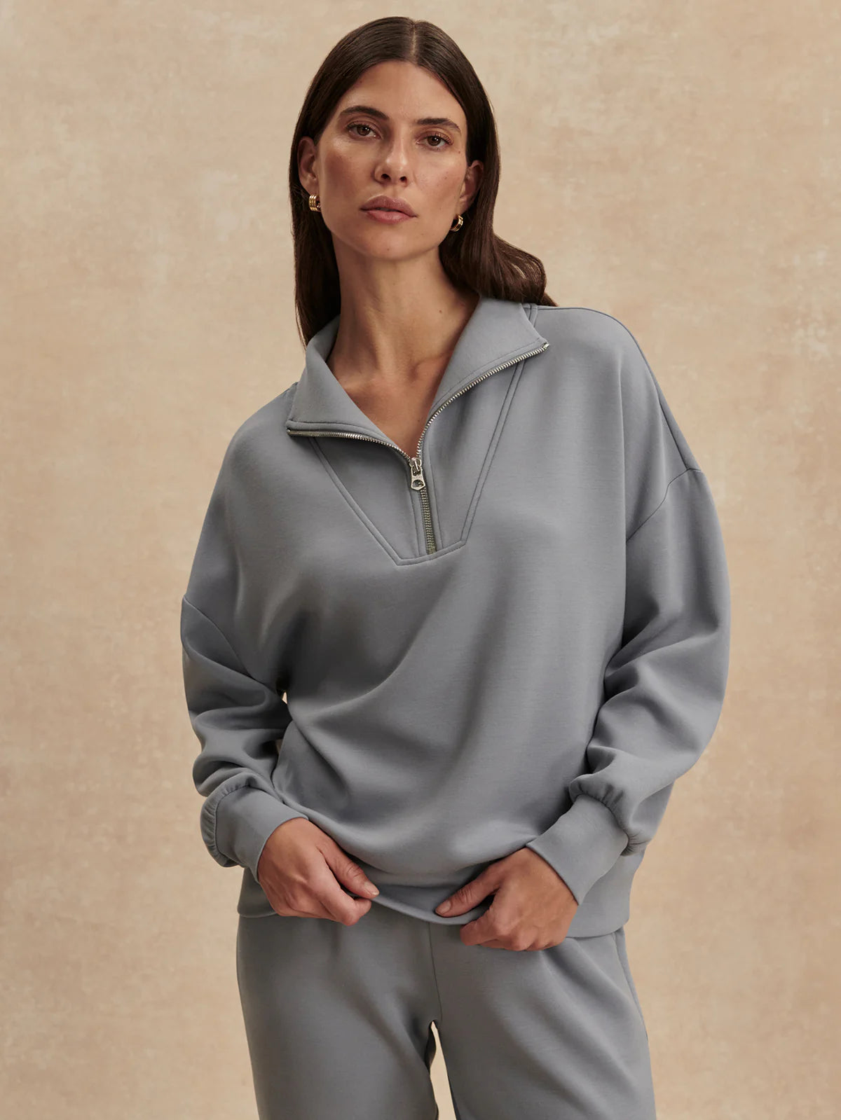 Hawley Half Zip Wind Blue