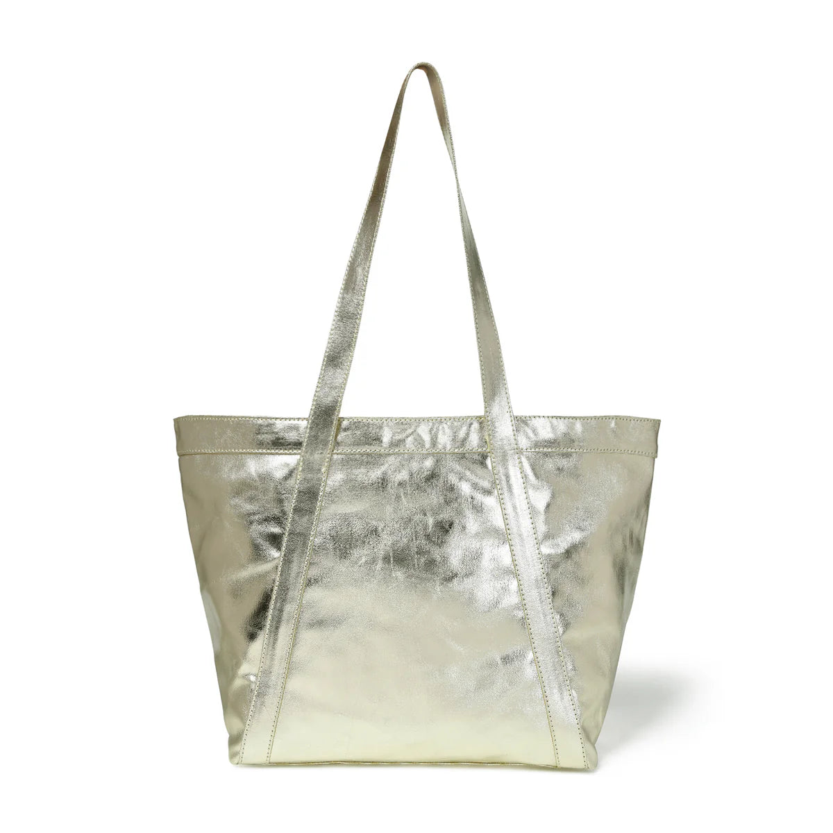 Bell & Fox Lex Tote In Gold Foil Canvas