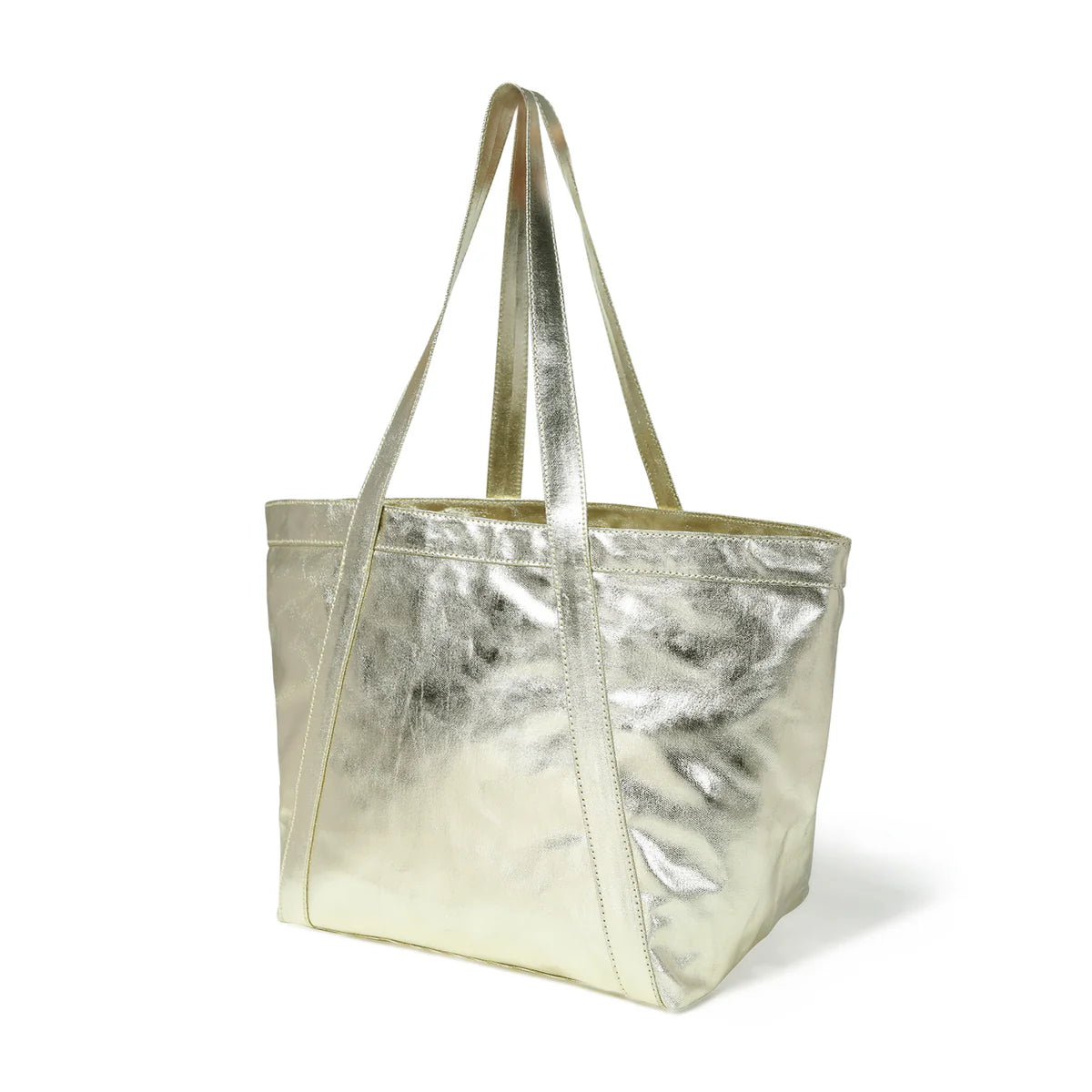 Bell & Fox Lex Tote In Gold Foil Canvas