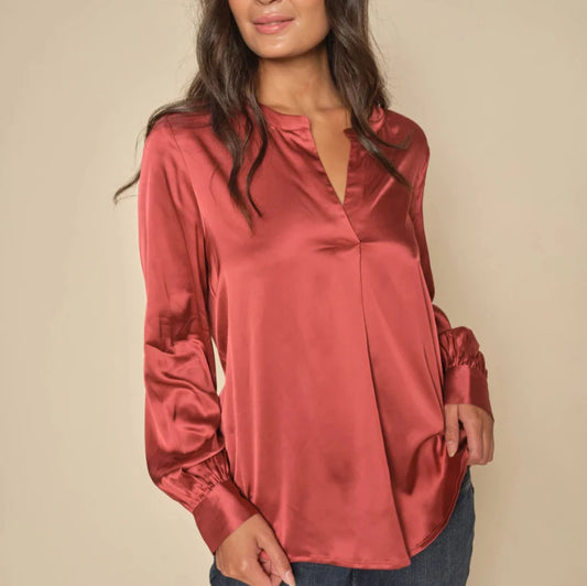 Mos Mosh Enfa Blouse Garnet