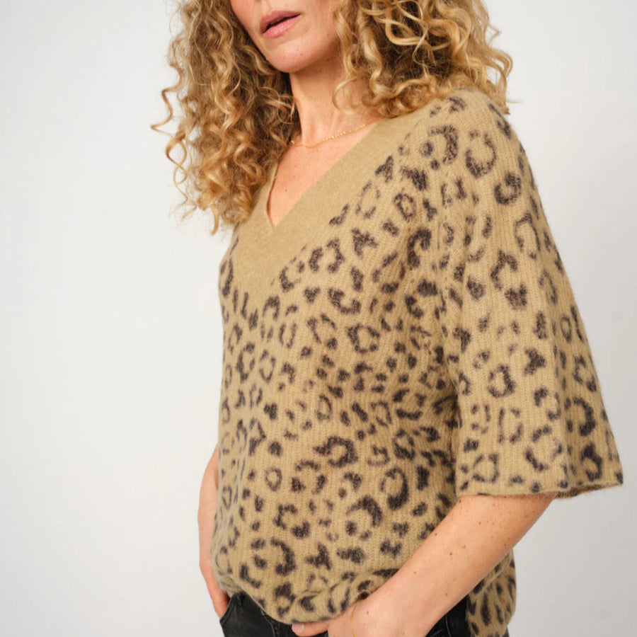 Mos MOsh Tacki V Neck Leo