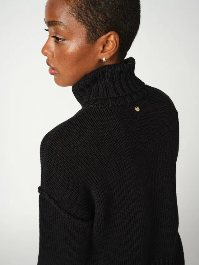 Mos Mosh Rola Bine Rollneck Knit Black