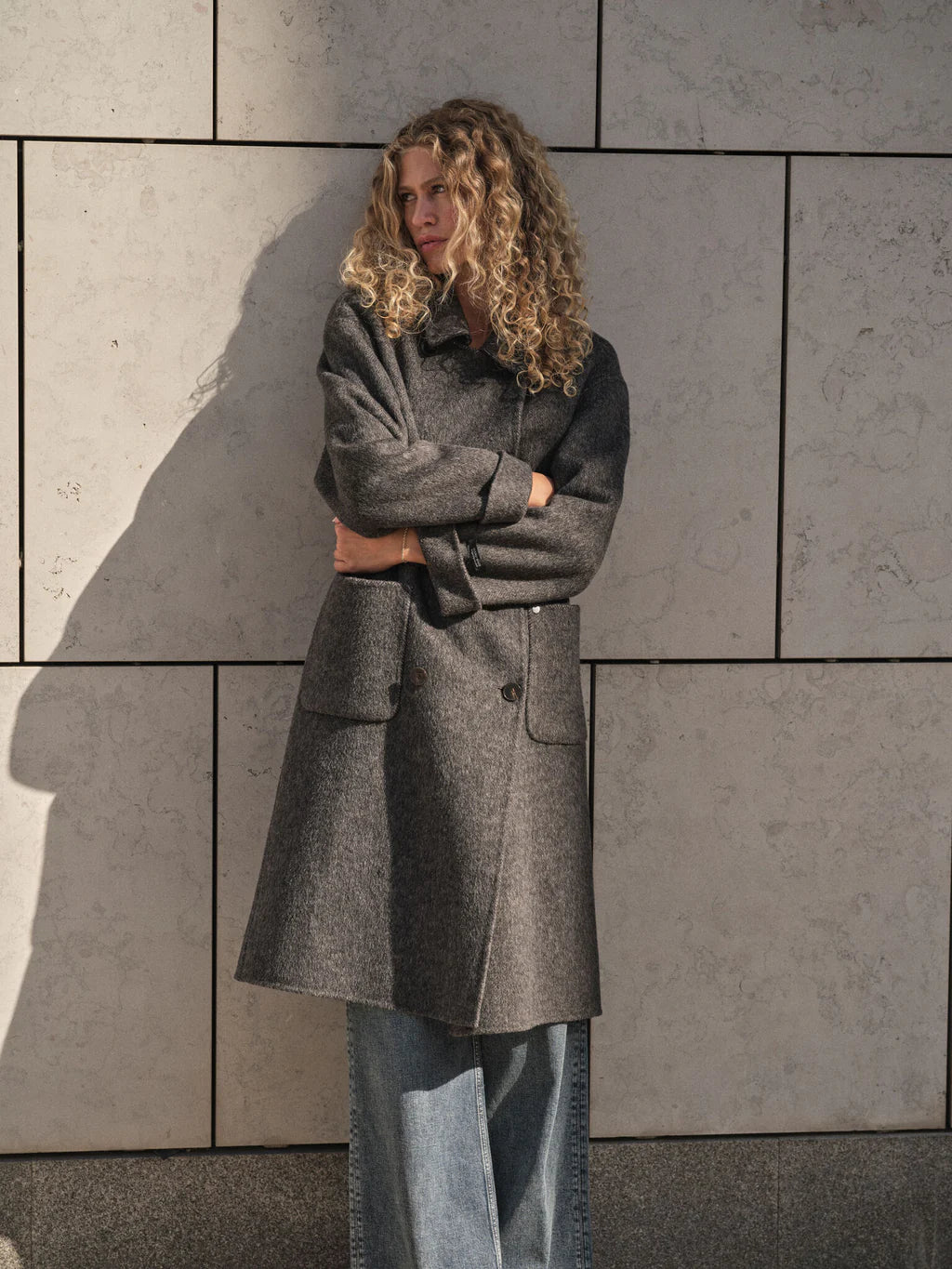 Mos Mosh Lucca Barkley Wool Coat Phantom