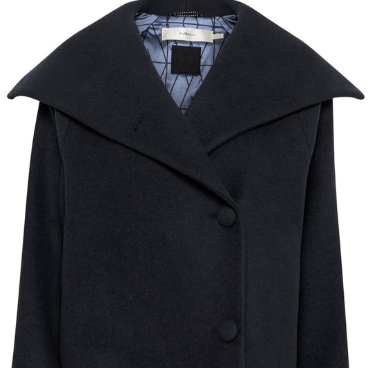 In wear Perry coat blue marine