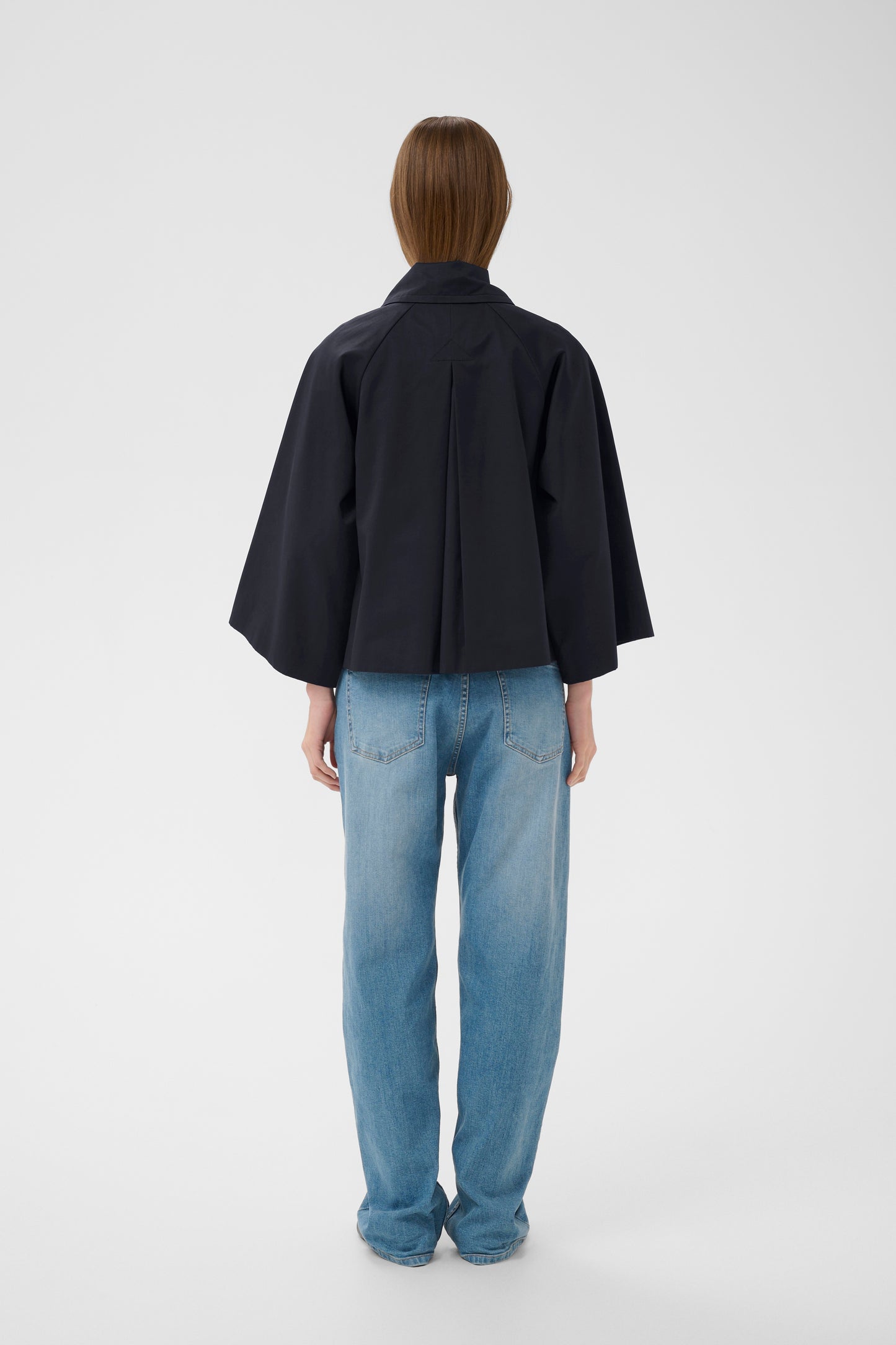 In Wear Hinonai Cape Jacket Marine Blue