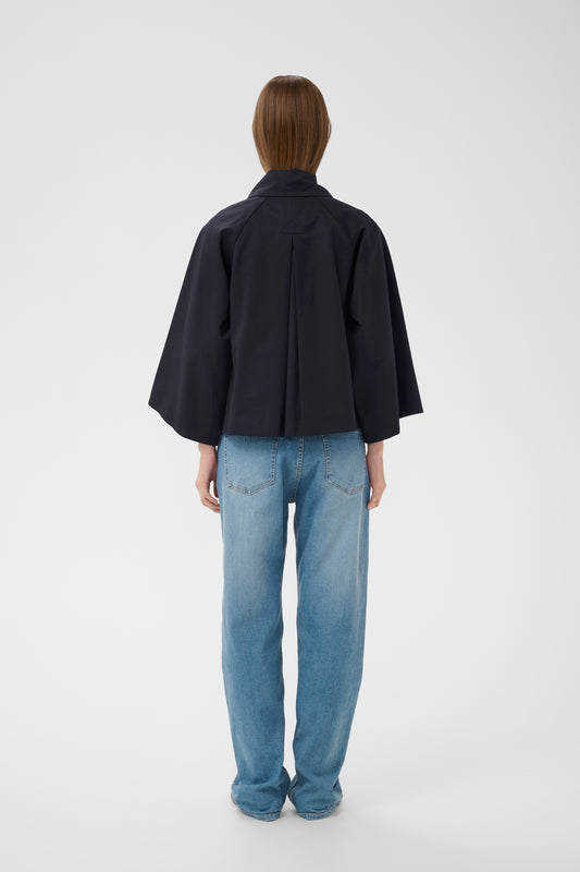 In Wear Hinonai Cape Jacket Marine Blue