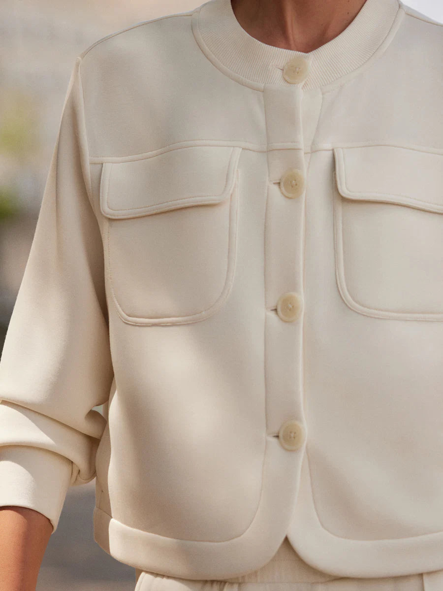 Varley Hartwell Button Through Sweat - Pristine
