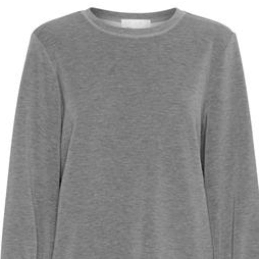 My Essential Wardrobe Sweat Blouse Grey Melange