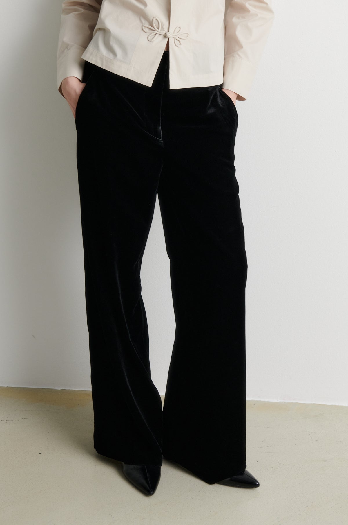 Second Female Velvetta Straight Trousers